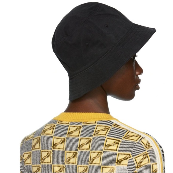 WE11DONE Black Embossed Logo Bucket Hat - Picture 7 of 7